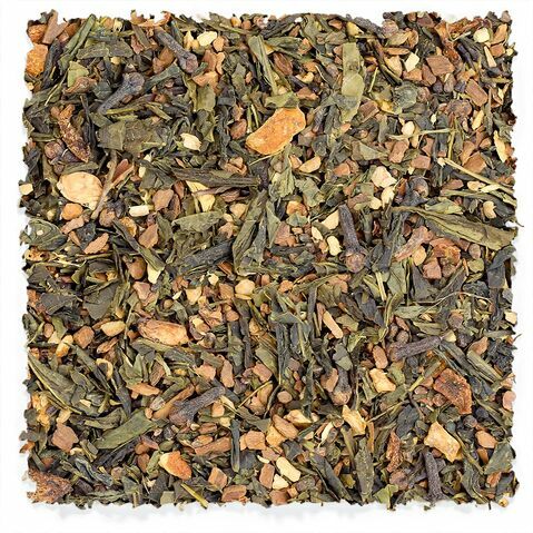 Chai verde de naranja y canela