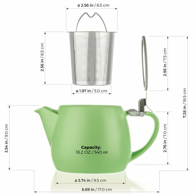 Pluto Teekanne Silber