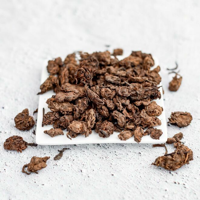 Pepitas de oro Té negro de Puerh
