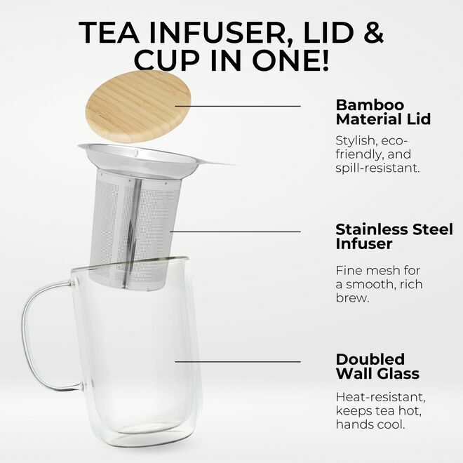 Infuseur de tasse à double paroi Venus