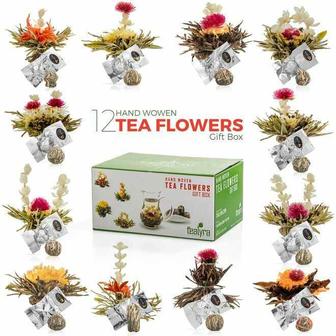 Coffret de thé fleuri